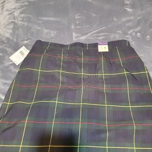 Official French Toast - Kids Uniform Skirt - Green/Blue Plaid